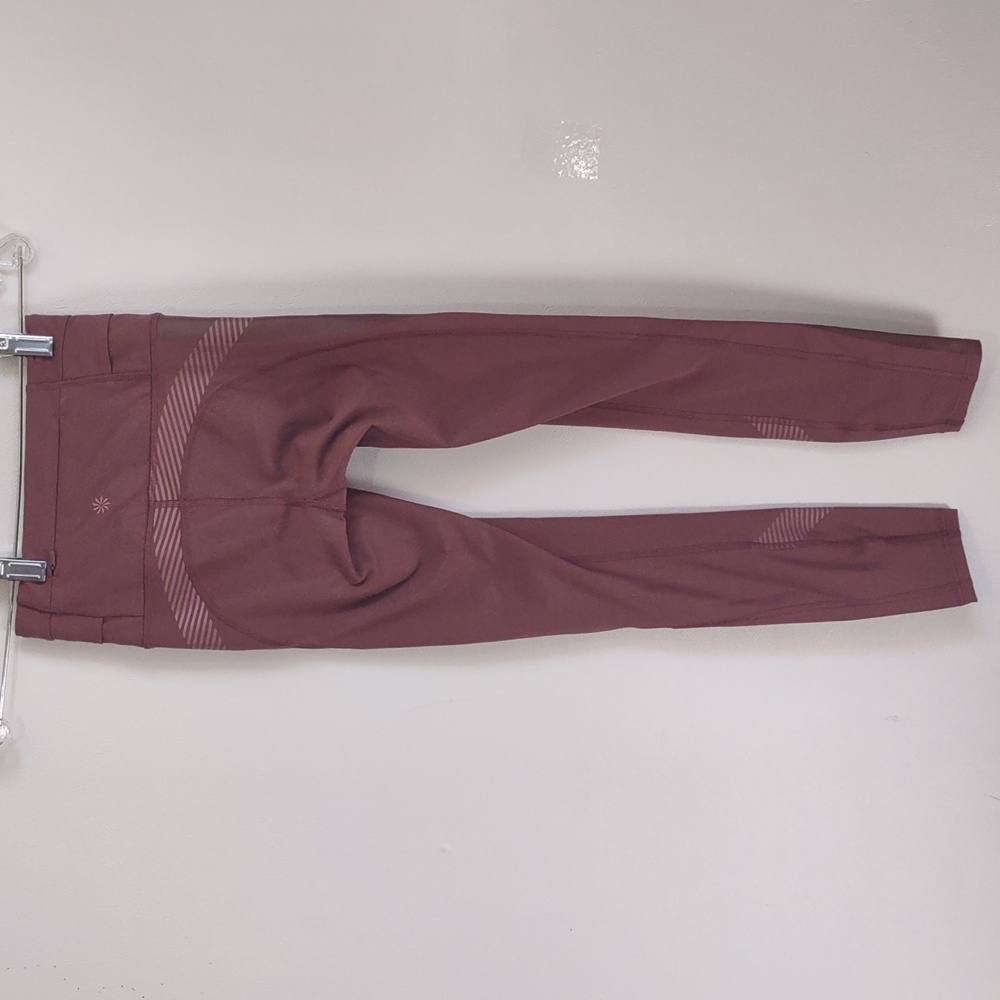 Athleta Allison Felix XXS  Reveal Tight Precision High Waisted Mauve Leggings - Picture 11 of 11